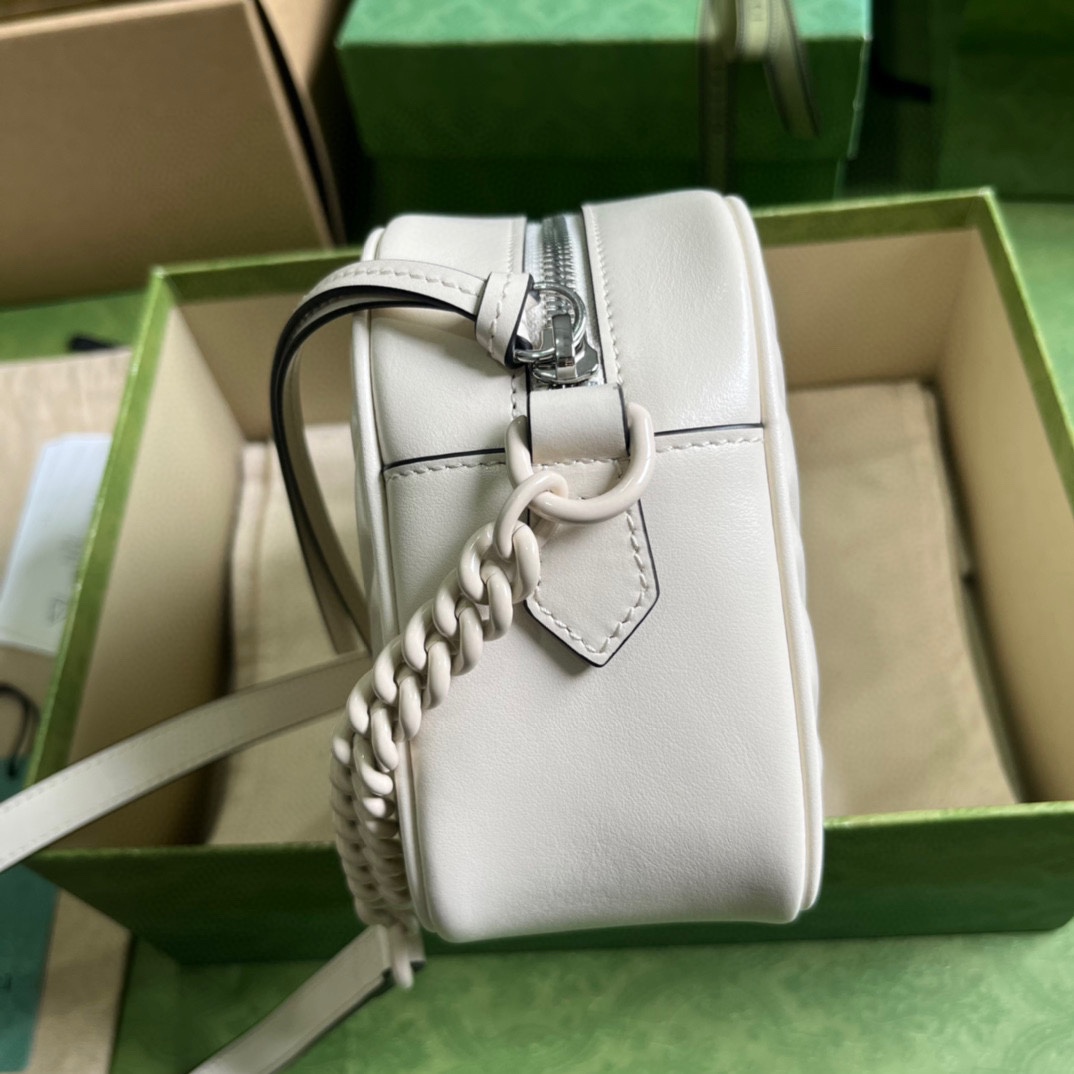 Gucci GG Marmont Matelassé Shoulder Bag(24*13*7cm) - FashionPlug