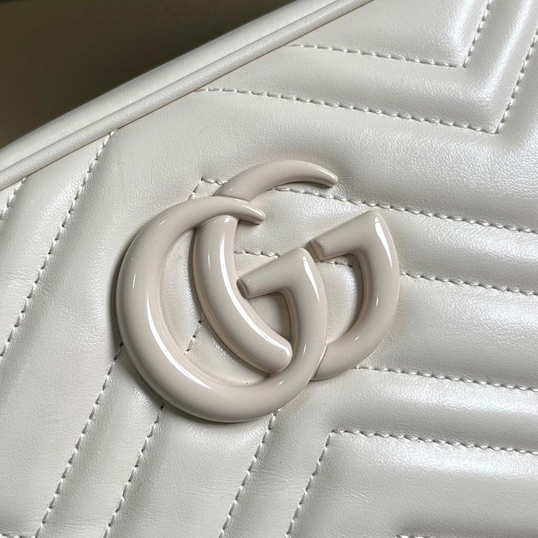 Gucci GG Marmont Matelassé Shoulder Bag(24*13*7cm) - FashionPlug