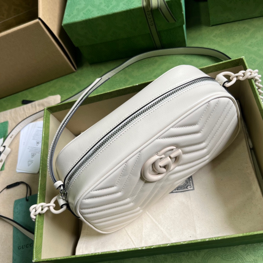 Gucci GG Marmont Matelassé Shoulder Bag(24*13*7cm) - FashionPlug