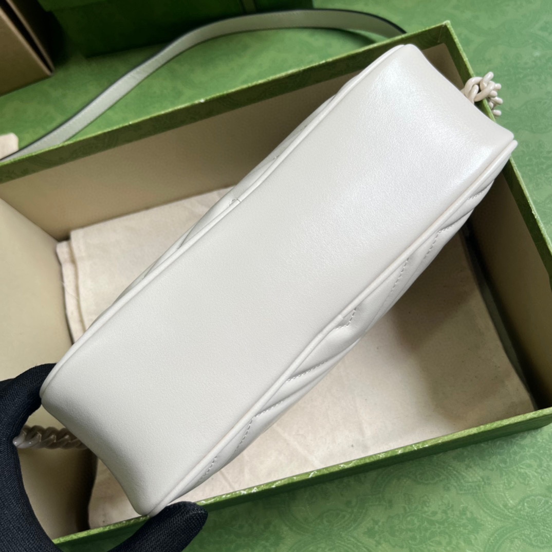 Gucci GG Marmont Matelassé Shoulder Bag(24*13*7cm) - FashionPlug