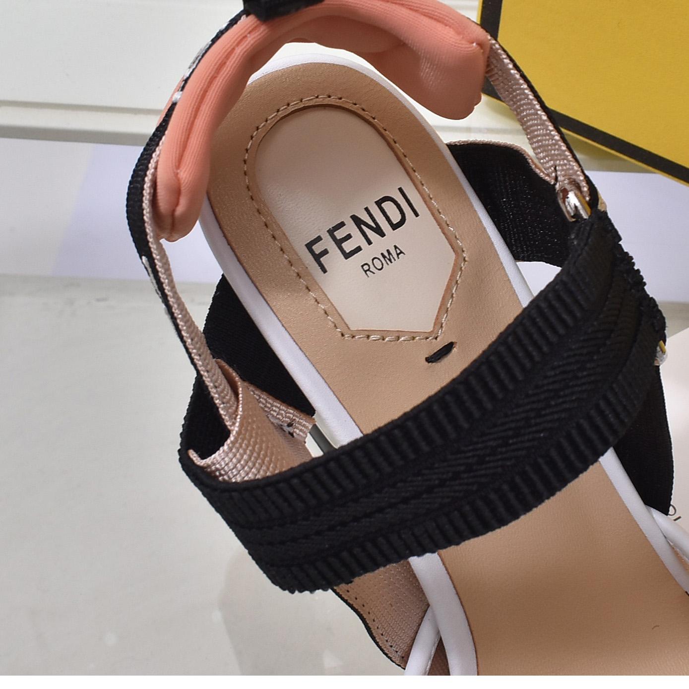 Fendi Colibrì Pink Mesh High-heeled Slingbacks - FashionPlug