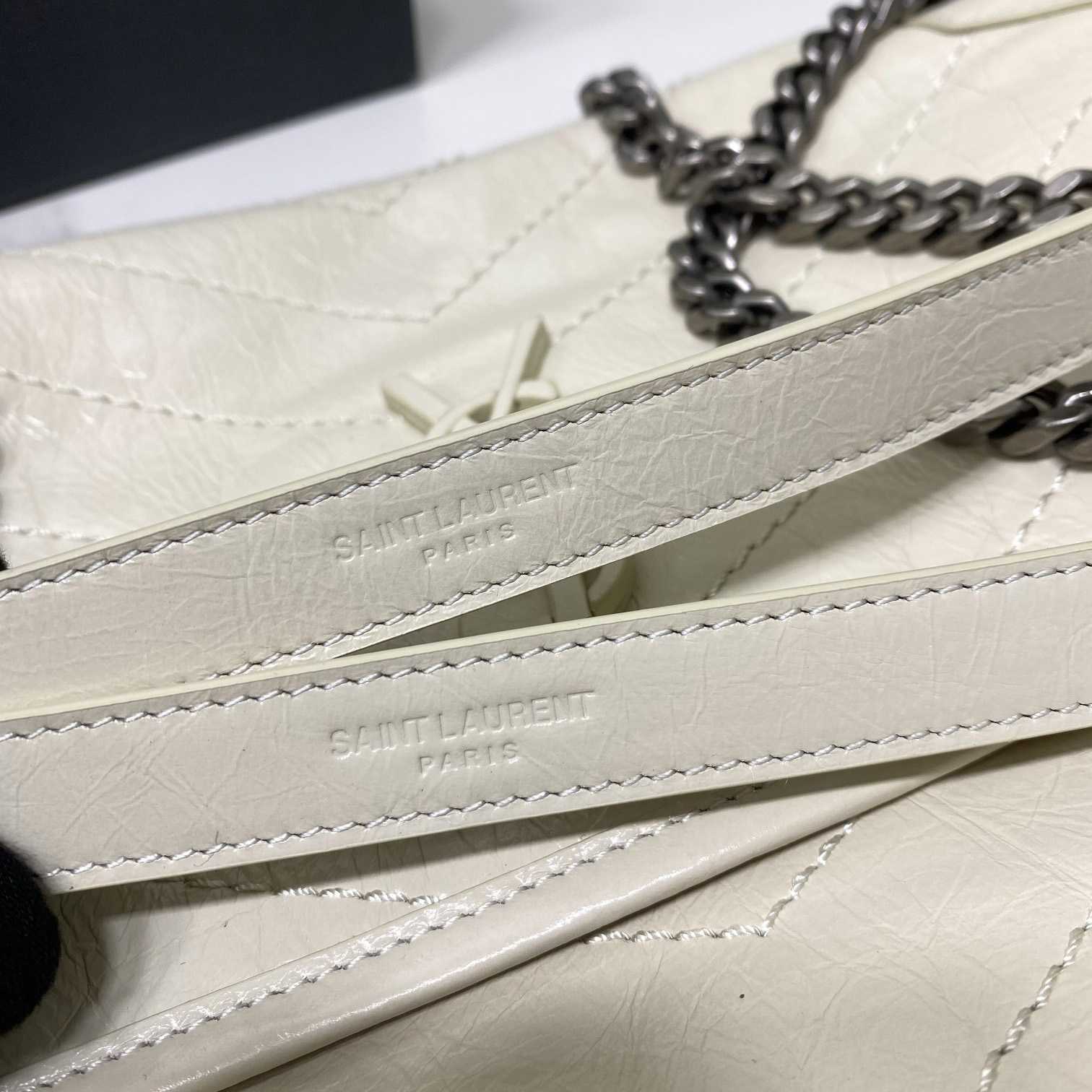 Saint Laurent Niki Medium Chain Bag In Crinkled Vintage Leather  - FashionPlug