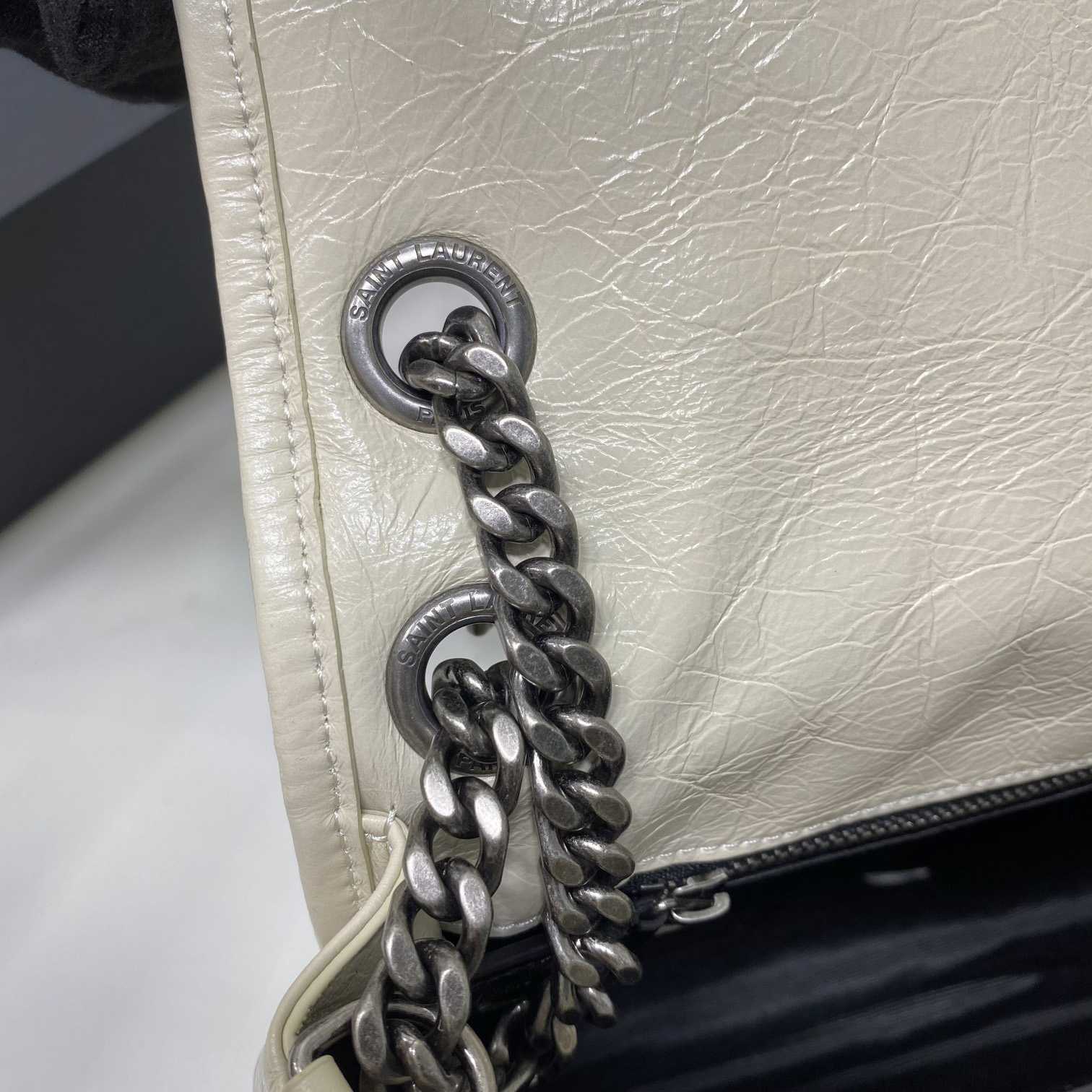 Saint Laurent Niki Medium Chain Bag In Crinkled Vintage Leather  - FashionPlug