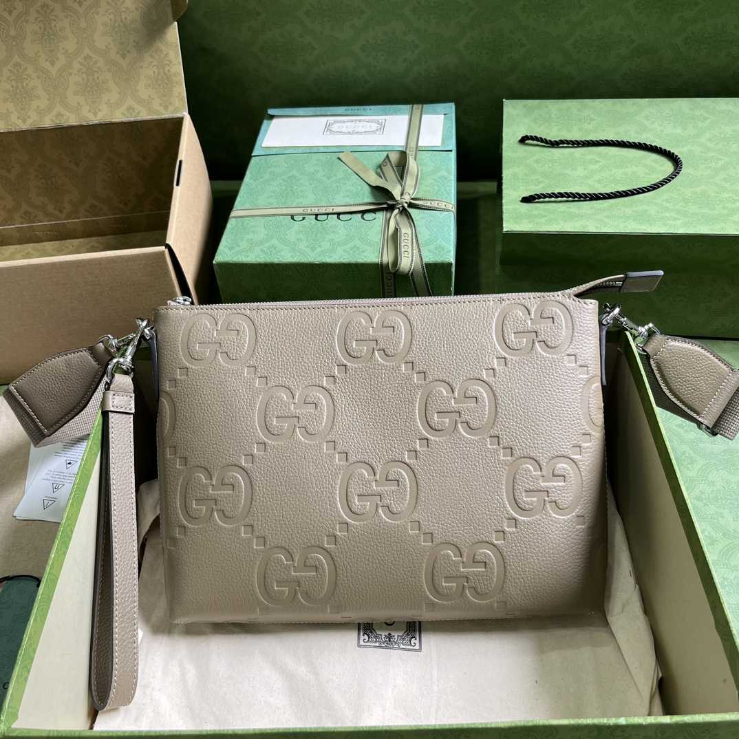 Gucci Jumbo GG Medium Messenger Bag(31-24.5-5cm) - FashionPlug