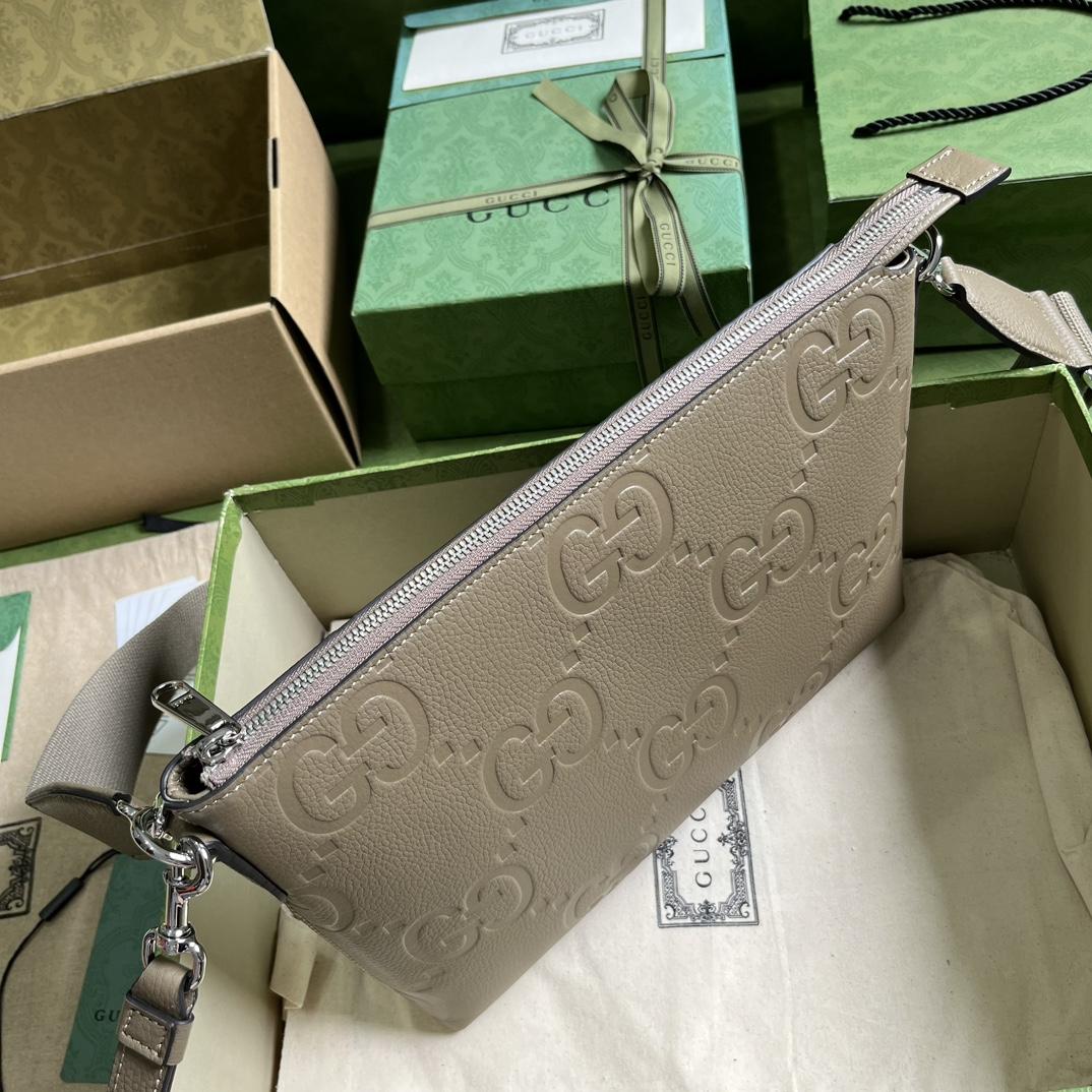 Gucci Jumbo GG Medium Messenger Bag(31-24.5-5cm) - FashionPlug