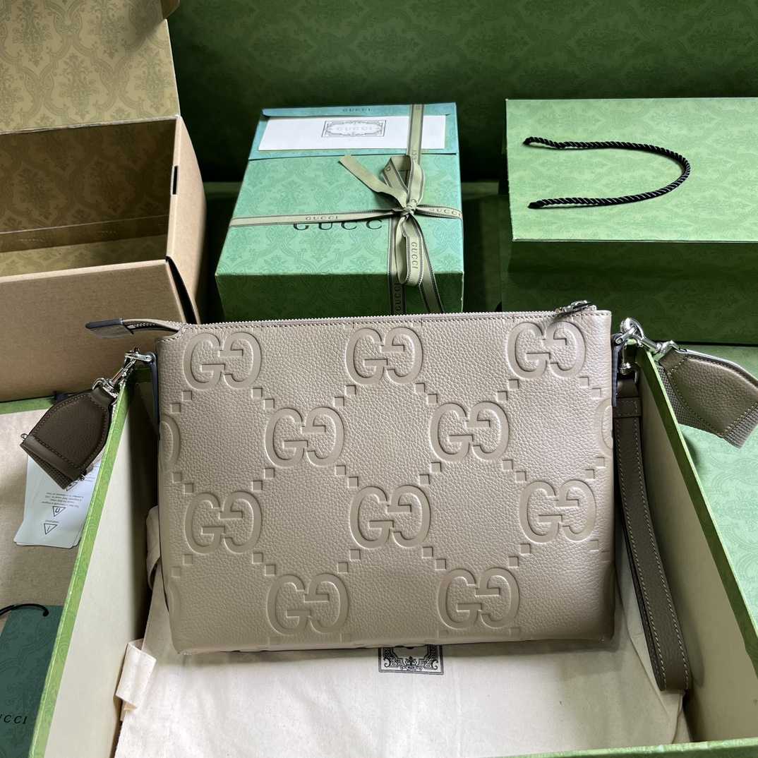 Gucci Jumbo GG Medium Messenger Bag(31-24.5-5cm) - FashionPlug
