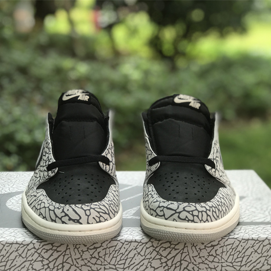 Air Jordan 1 Low OG “Black Cement” Sneaker      CZ0790-001 - FashionPlug