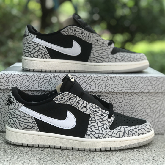 Air Jordan 1 Low OG “Black Cement” Sneaker      CZ0790-001 - FashionPlug