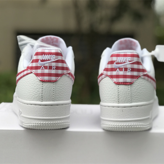 Nike Air Force 1 Low 'Red Gingham' Sneaker       DZ2784-101 - FashionPlug