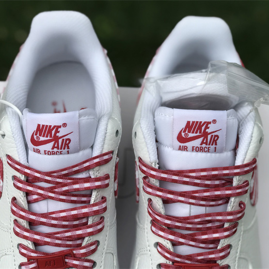 Nike Air Force 1 Low 'Red Gingham' Sneaker       DZ2784-101 - FashionPlug