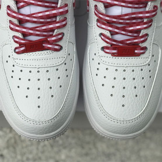 Nike Air Force 1 Low 'Red Gingham' Sneaker       DZ2784-101 - FashionPlug