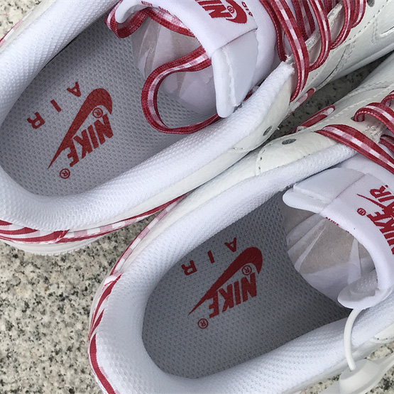Nike Air Force 1 Low 'Red Gingham' Sneaker       DZ2784-101 - FashionPlug
