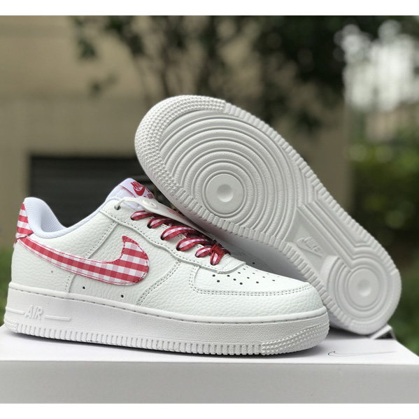 Nike Air Force 1 Low 'Red Gingham' Sneaker       DZ2784-101 - FashionPlug