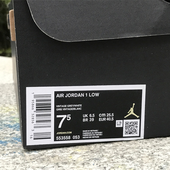 Air Jordan 1 Low Sneaker   553558-053 - FashionPlug