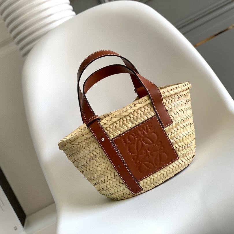 Loewe Basket Bag Woven Raffia  (33*17*13cm ) - FashionPlug