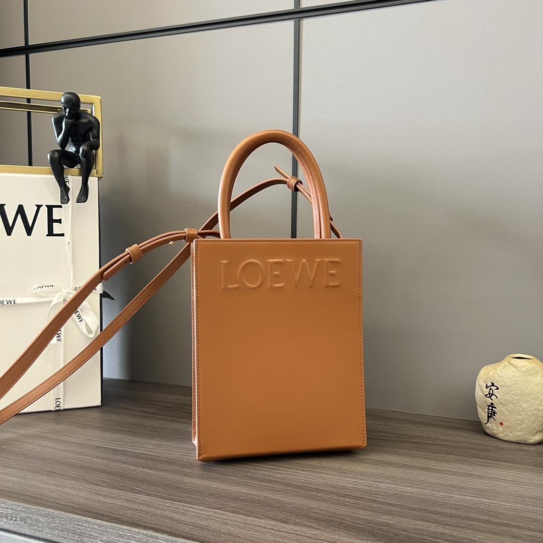 Loewe Standard A5 Tote In Sleek Calfskin - FashionPlug