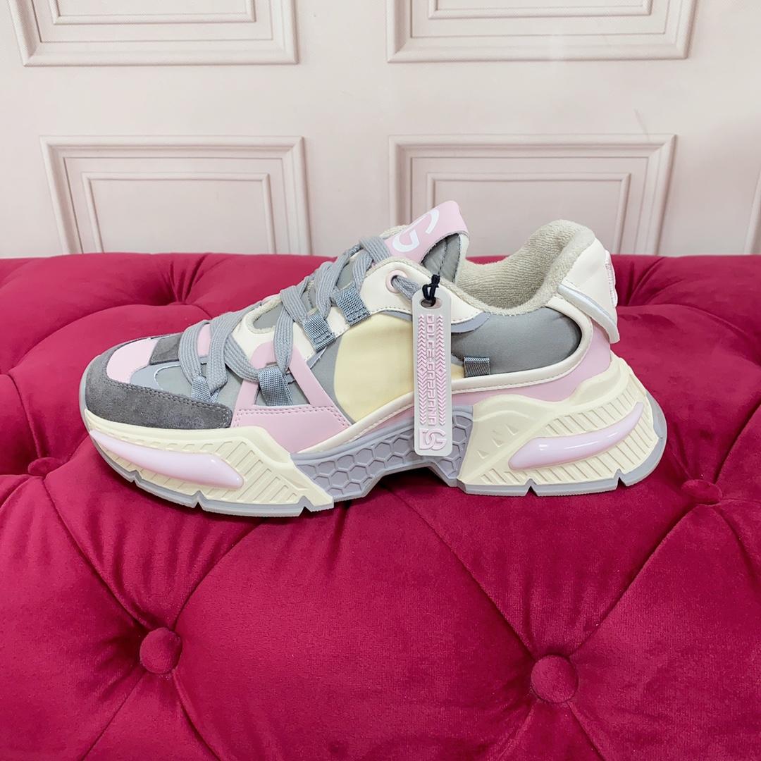 Dolce & Gabbana Mixed-Material Airmaster Sneakers - FashionPlug
