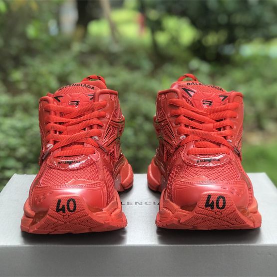 Balenciaga Runner Sneaker In Red - FashionPlug