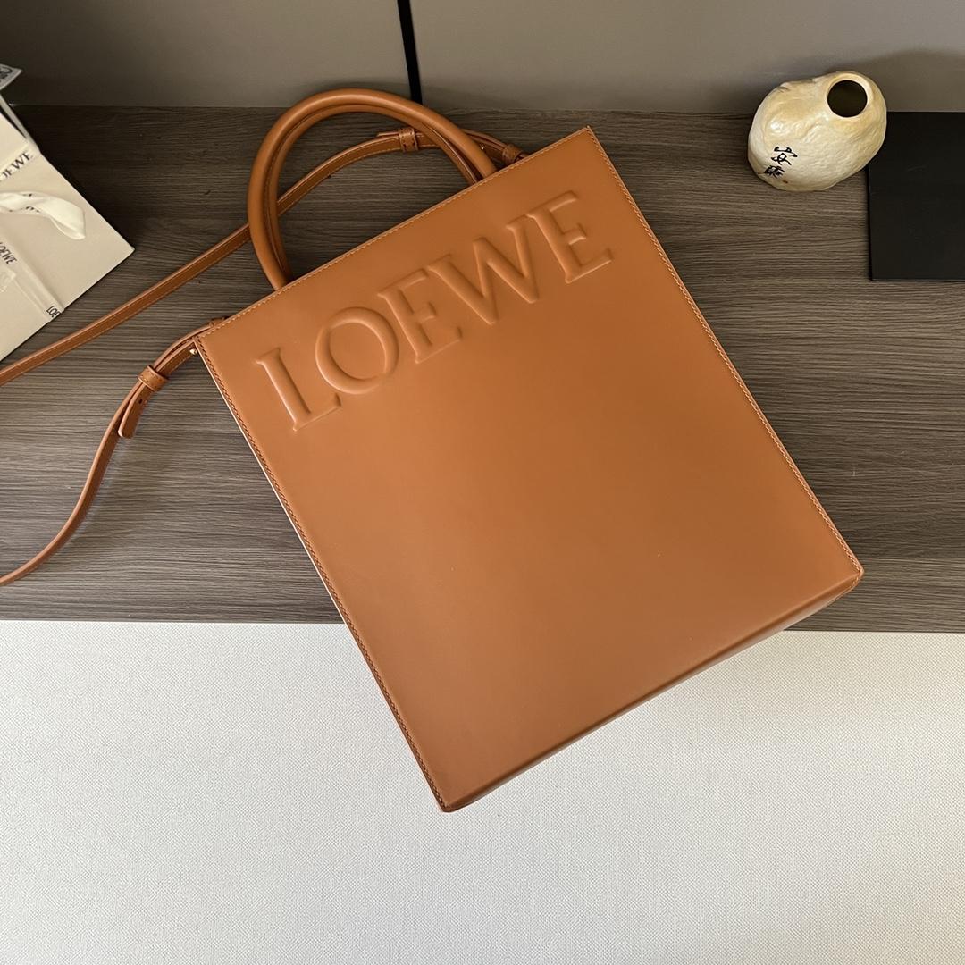 Loewe Standard A4 Tote In Sleek Calfskin - FashionPlug