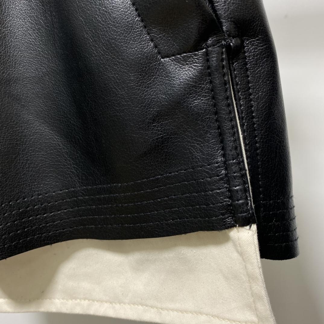 Rick Owens Black Boxer Leather Shorts - FashionPlug