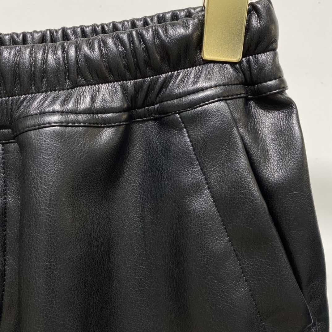 Rick Owens Black Boxer Leather Shorts - FashionPlug