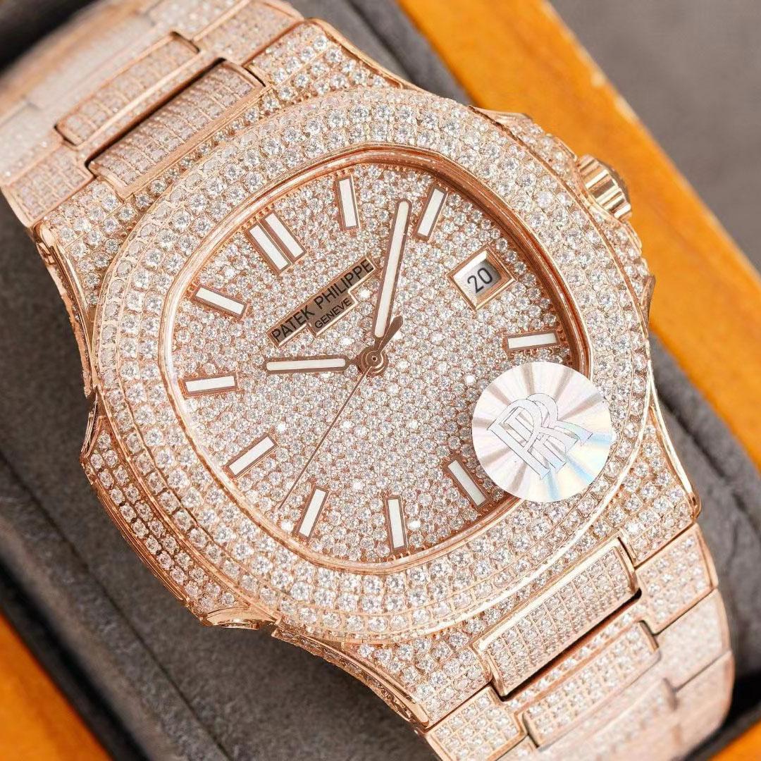 Patek Philipps Aquanaut Diamond Watch - FashionPlug