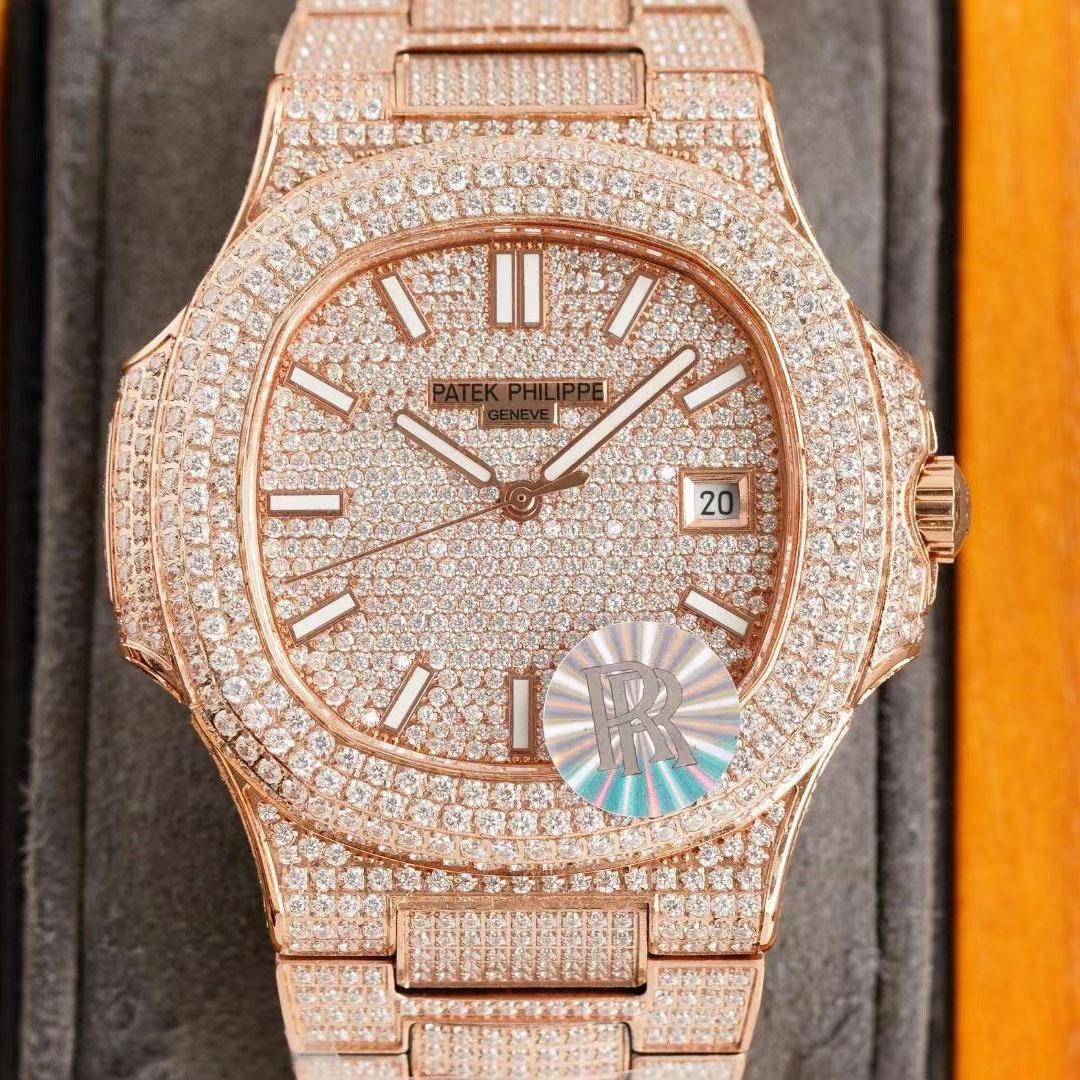 Patek Philipps Aquanaut Diamond Watch - FashionPlug