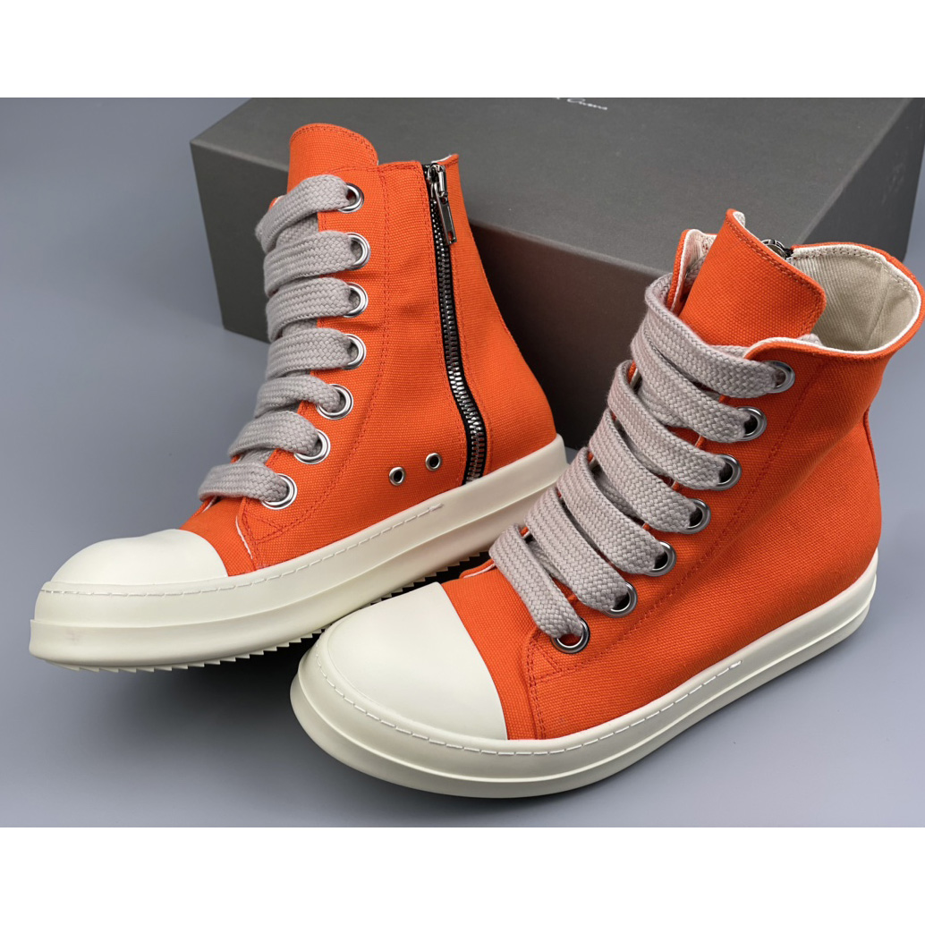 Rick Owens High-Top Sneakers - FashionPlug
