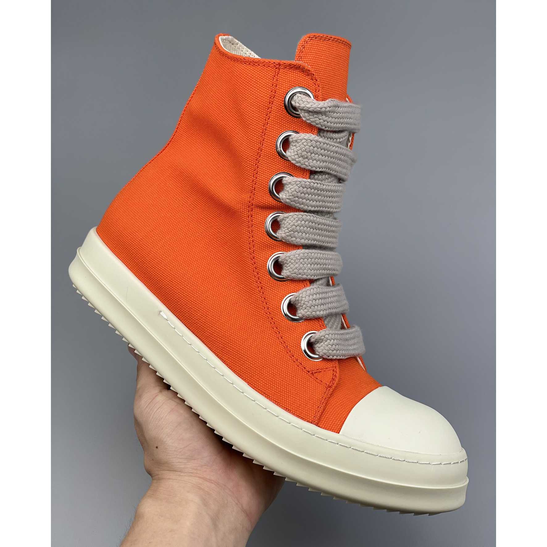 Rick Owens High-Top Sneakers - FashionPlug