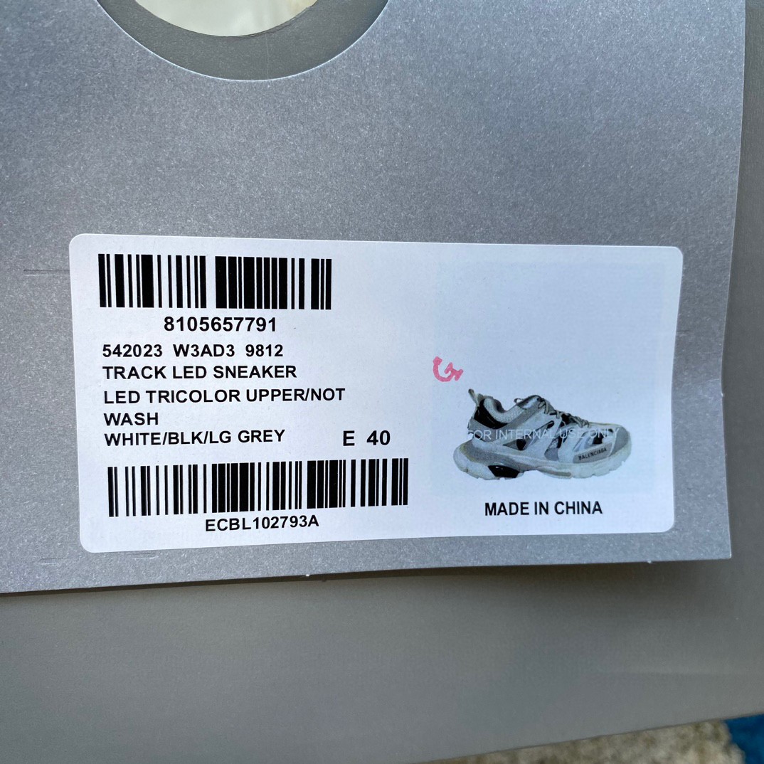 Balenciaga Track Sneaker LED In White - FashionPlug