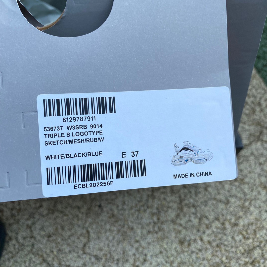Balenciaga Triple S Sketch Sneaker In White - FashionPlug