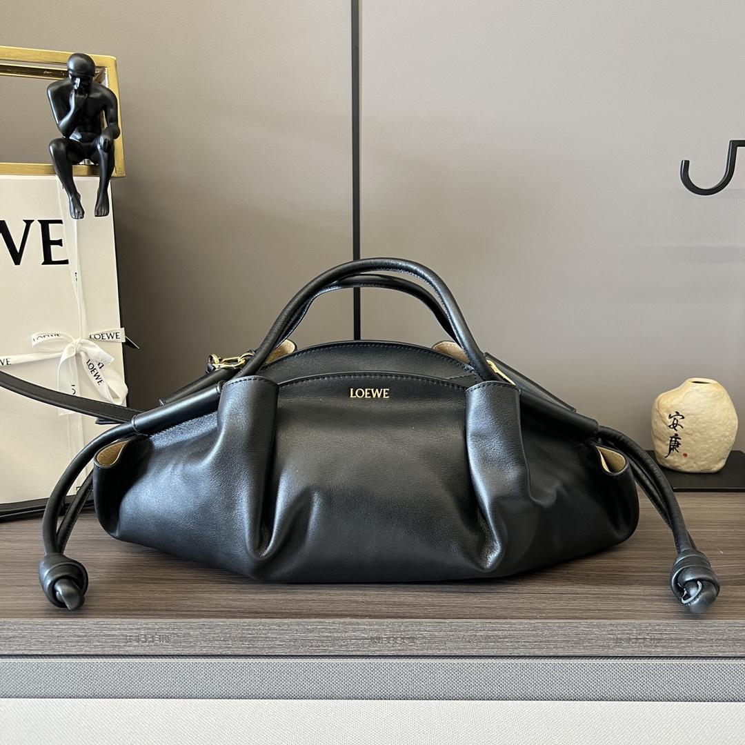 Loewe Paseo Bag In Shiny Nappa Calfskin - FashionPlug