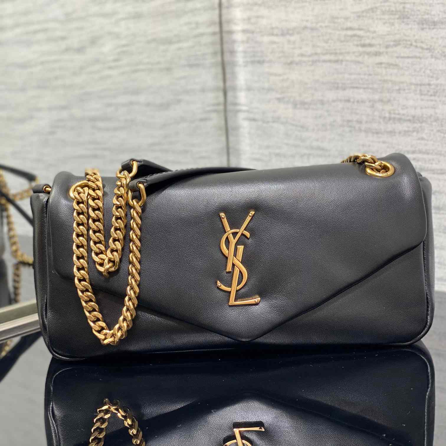 Saint Laurent Calypso In Lambskin - FashionPlug