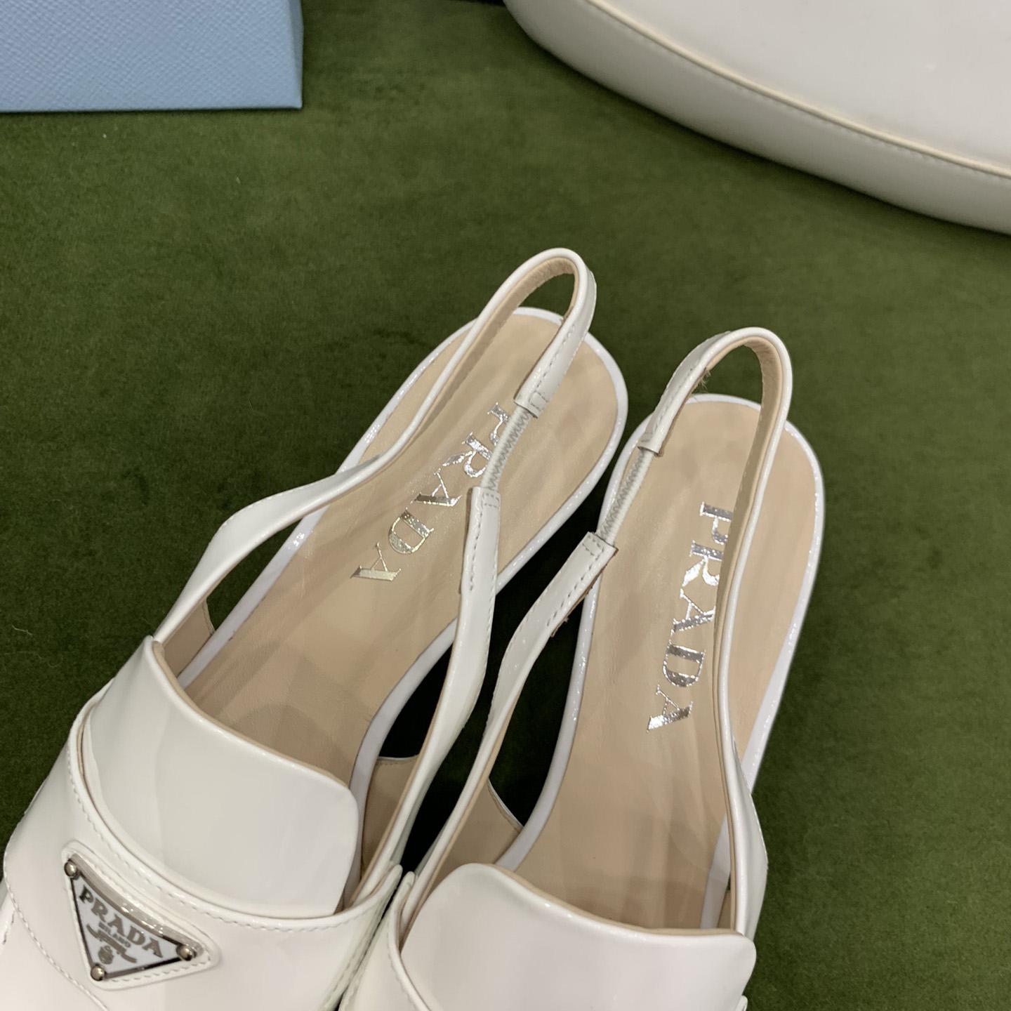 Prada Patent Leather Slingbacks - FashionPlug