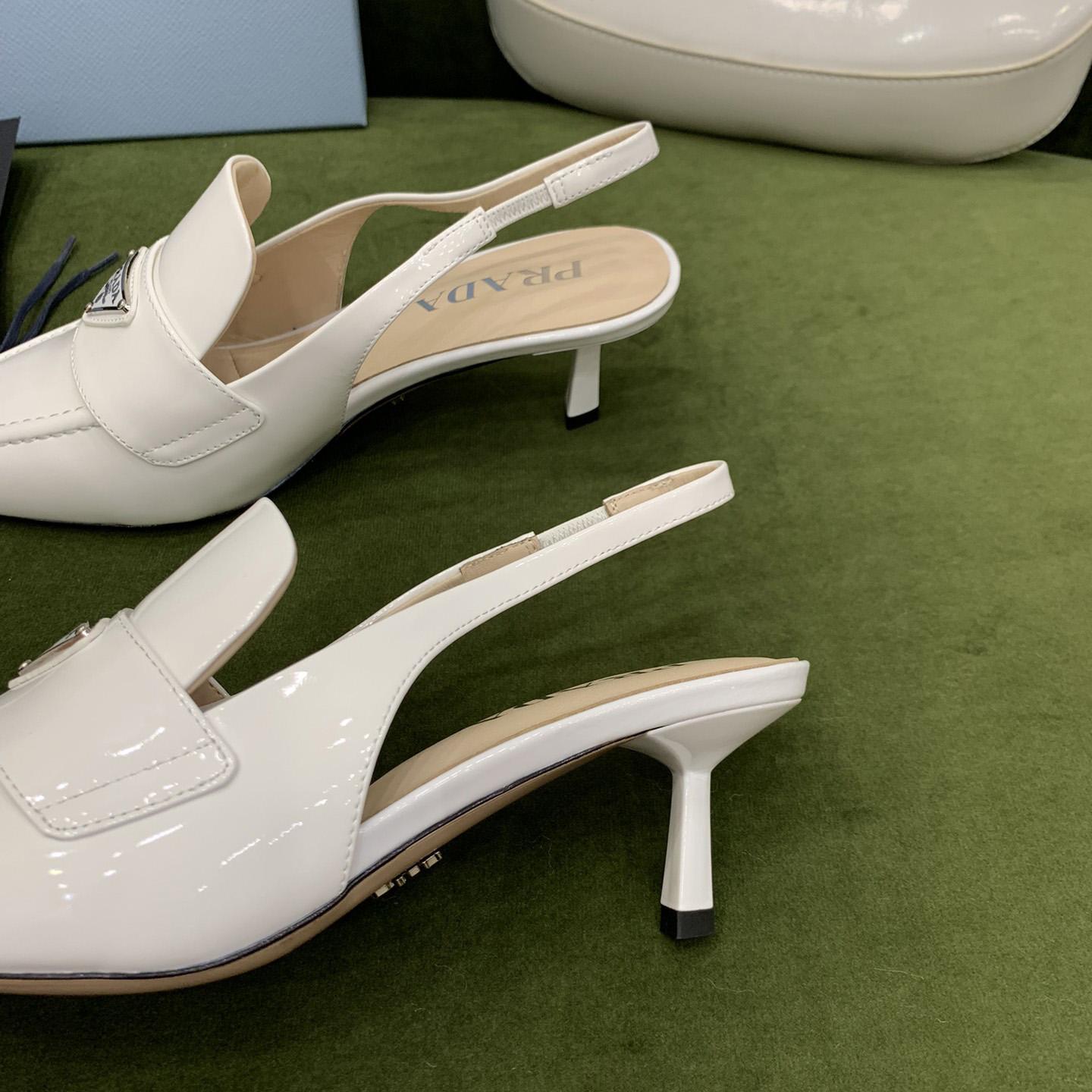 Prada Patent Leather Slingbacks - FashionPlug