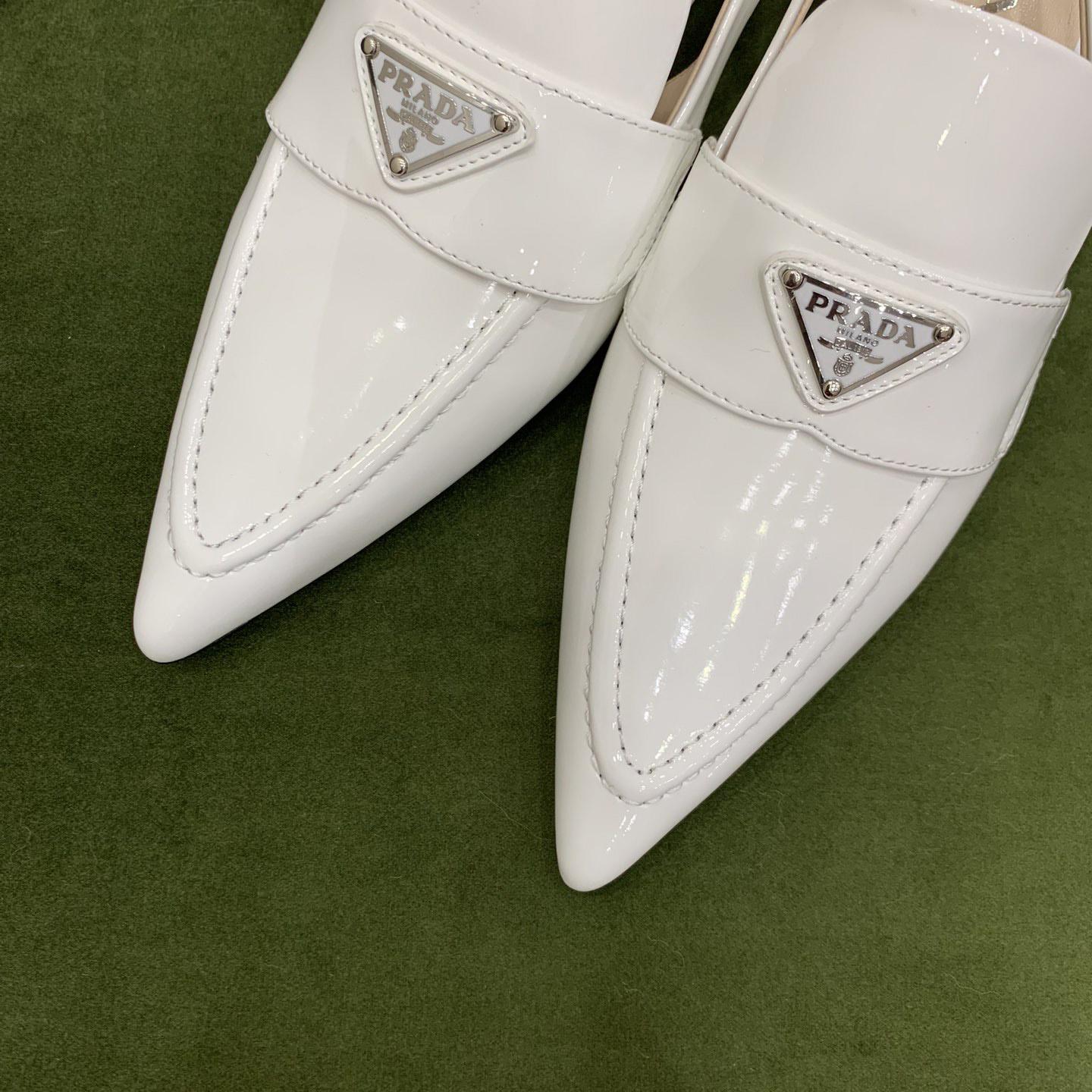 Prada Patent Leather Slingbacks - FashionPlug