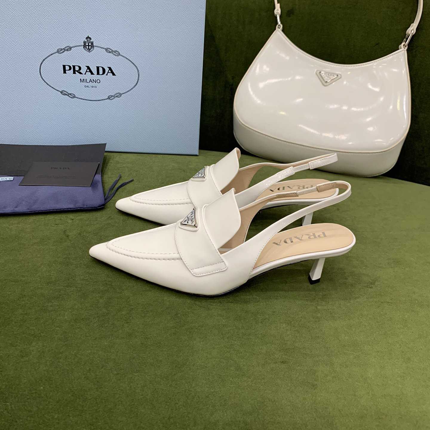 Prada Patent Leather Slingbacks - FashionPlug