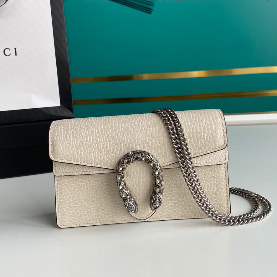 Gucci Dionysus Super Mini Leather Bag(16.5-10-4.5cm)    - FashionPlug