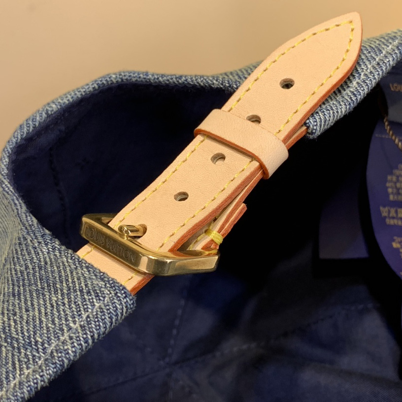 Louis Vuitton Monogram Washed Denim Cap - FashionPlug