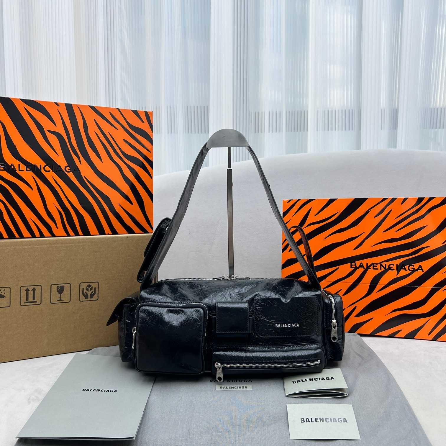 Balenciaga Superbusy Small Sling Pocket Bag (30x14x12cm) - FashionPlug