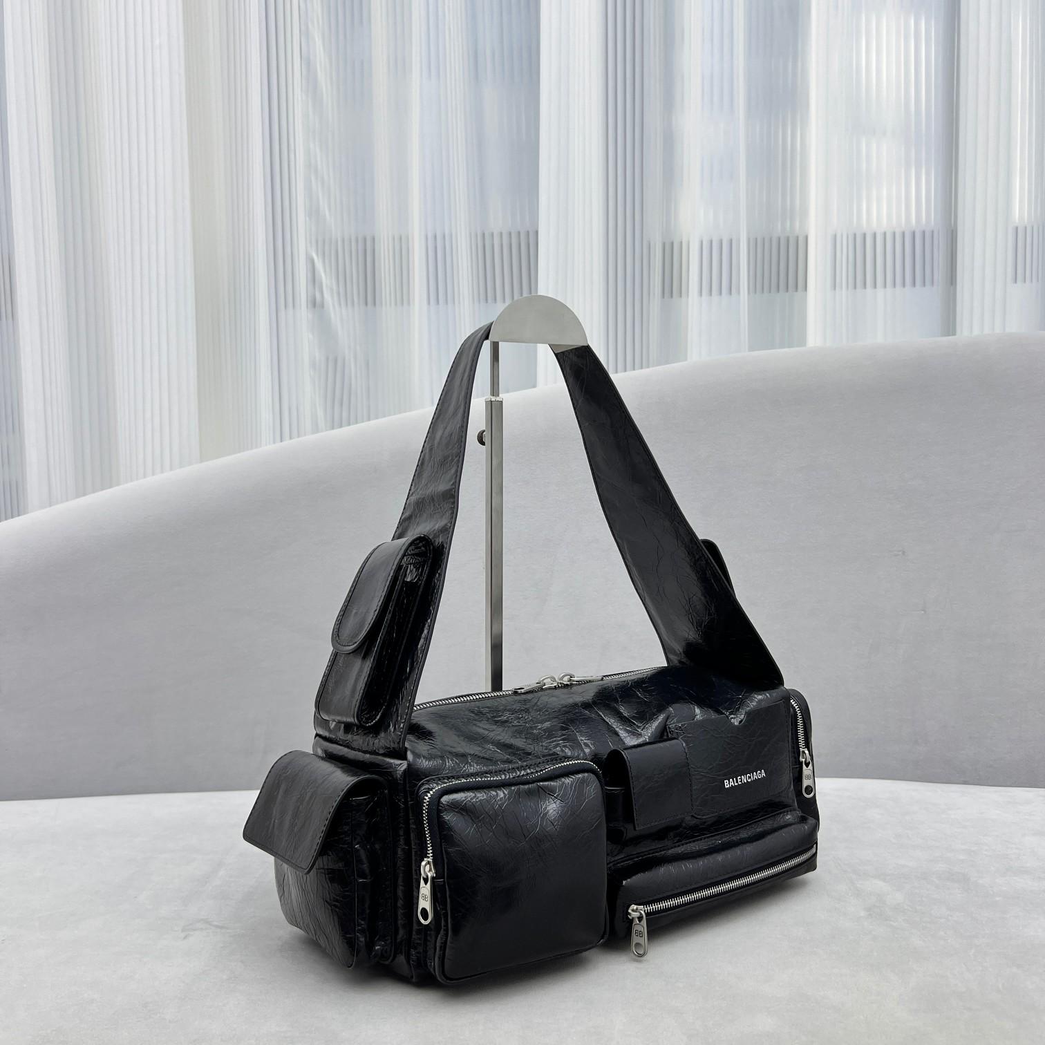 Balenciaga Superbusy Small Sling Pocket Bag (30x14x12cm) - FashionPlug