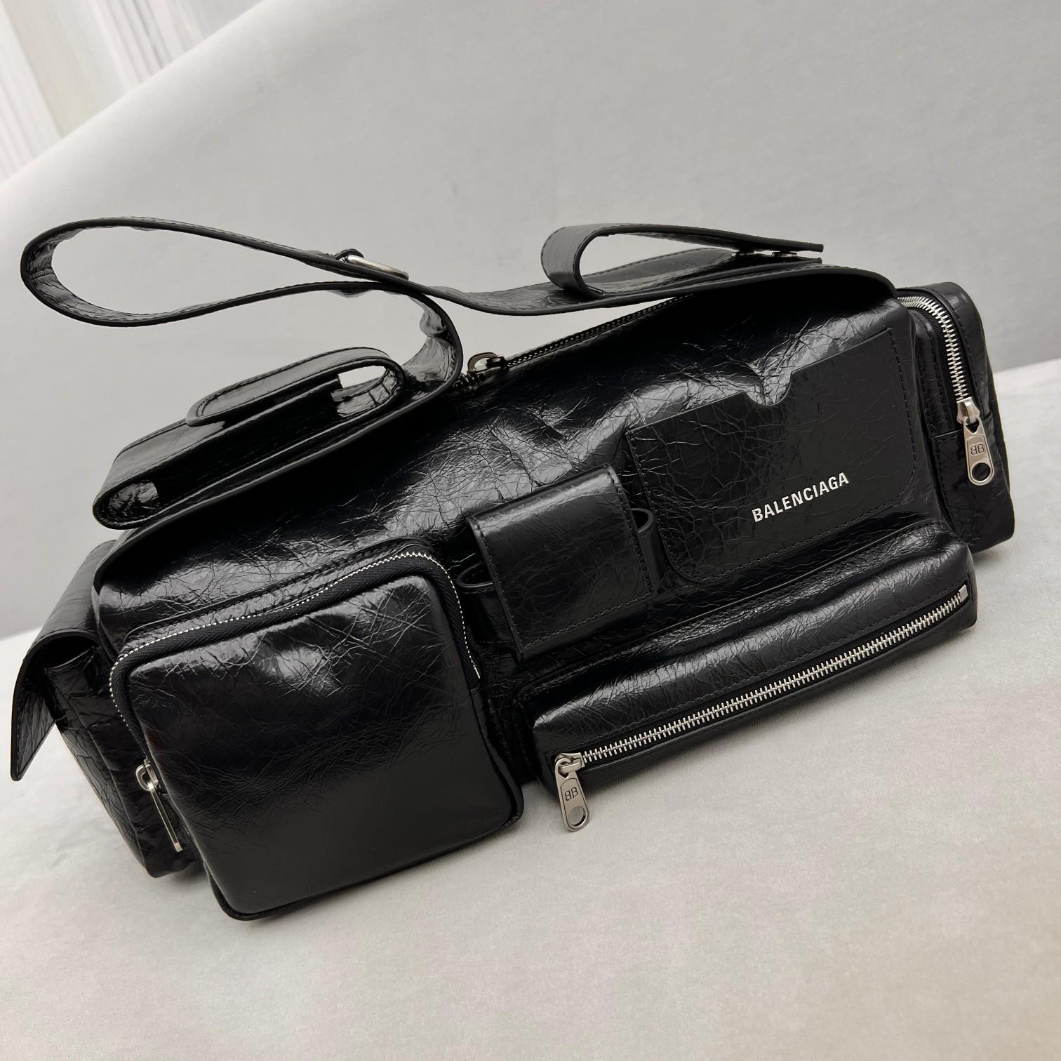 Balenciaga Superbusy Small Sling Pocket Bag (30x14x12cm) - FashionPlug