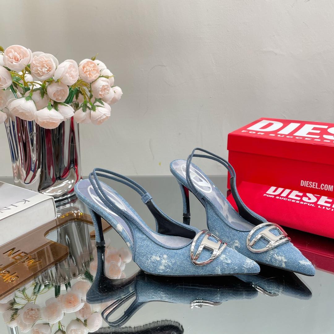 Diesel Women's Blue Venus Heels - FashionPlug