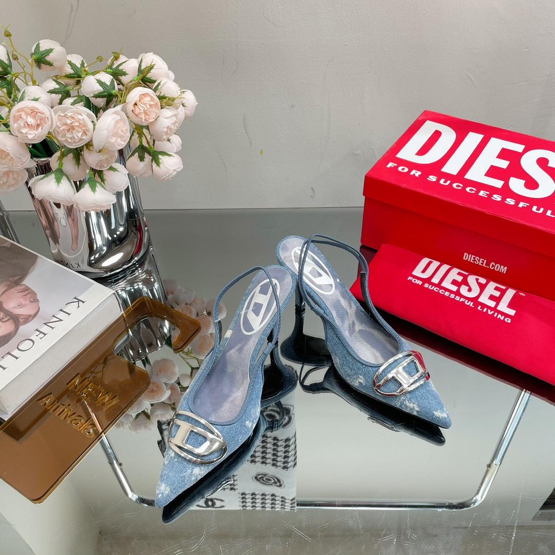 Diesel Women's Blue Venus Heels - FashionPlug