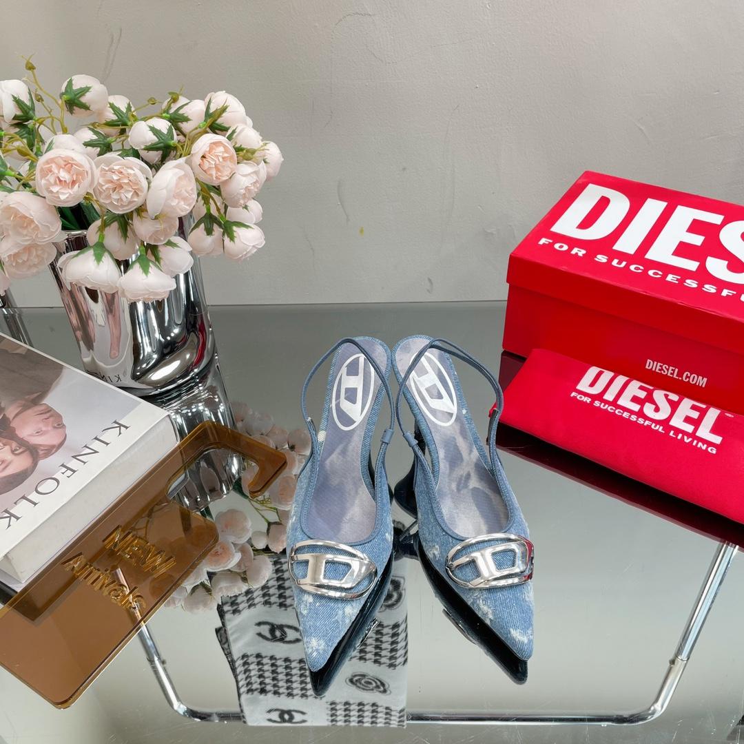 Diesel Women's Blue Venus Heels - FashionPlug