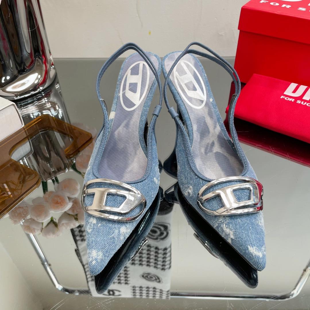 Diesel Women's Blue Venus Heels - FashionPlug