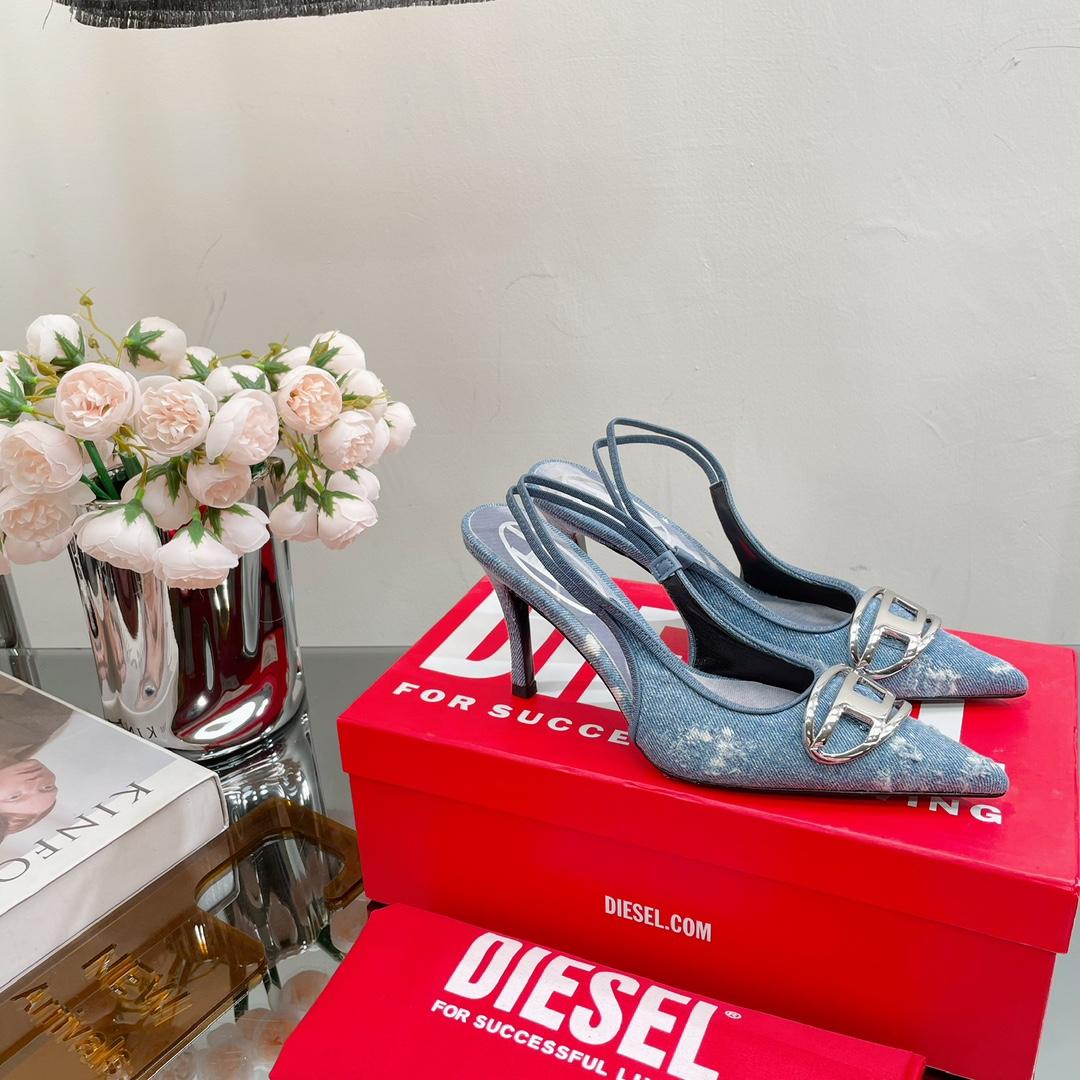 Diesel Women's Blue Venus Heels - FashionPlug