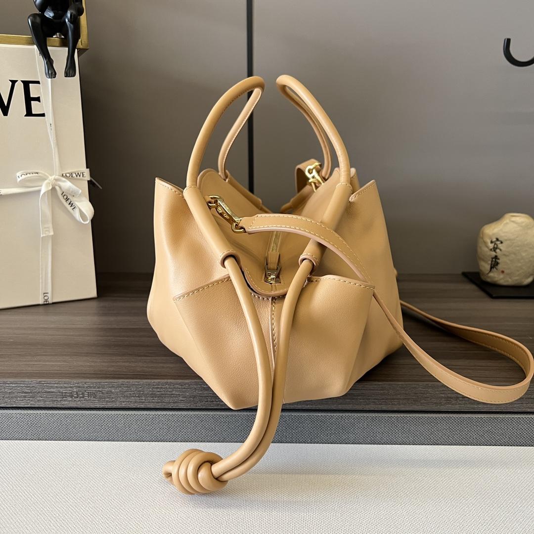 Loewe Paseo Bag In Shiny Nappa Calfskin - FashionPlug