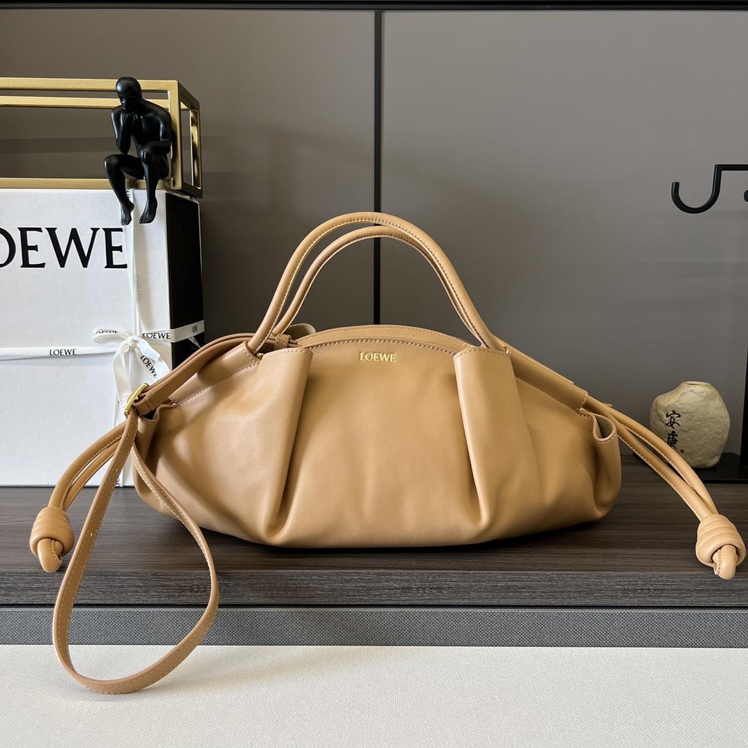 Loewe Paseo Bag In Shiny Nappa Calfskin - FashionPlug