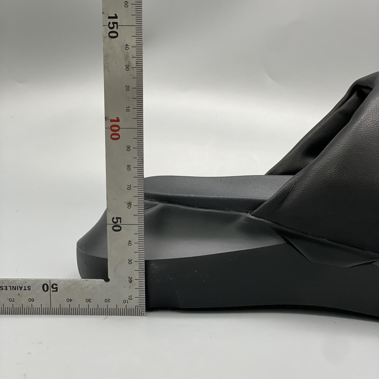 Rick Owens SS23 Edfu Geth Puffer Slide In Black - FashionPlug